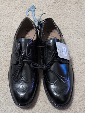 Men's Black Dress Shoes With Memory Foam Insoles